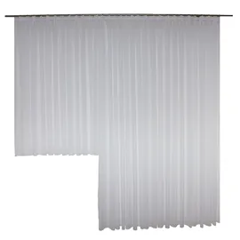 Wirth Gardine WIRTH "Mara" Gr. 7, weiß, B:450cm H:160cm, Sablé, Polyester, Gardinen, Gardine, Store