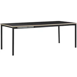 Ausziehbarer Esstisch AVIS Schwarz 160/210 cm 90 cm