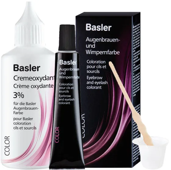 basler Augenbrauen- und Wimpernfarbe Set braun