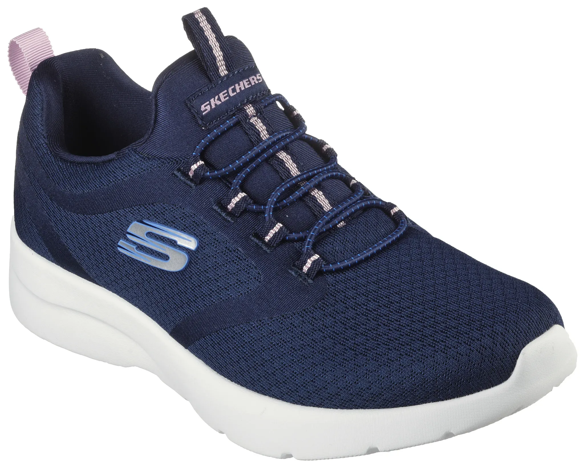 Slip-On Sneaker SKECHERS "DYNAMIGHT 2.0" Gr. 37, blau (navy) Damen Schuhe Sneaker mit zwei praktischen Anziehlaschen