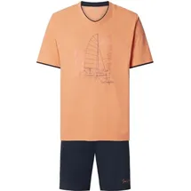 Jan Vanderstorm Kurzer Schlafanzug TASON Orange 4XL