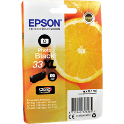 Epson Tinte C13T33614012  33XL  foto schwarz