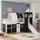 Homestyle4u Hochbett Pirat 90 x 200 cm Kiefer massiv weiß