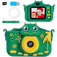 Kinderkamera mit 32GB SD-Karte, POSO Kinder Kamera Dinosaurier, 1080P HD Digitalkamera für Kinder, 2,0-Zoll-Bildschirm Fotoapparat Kinder, Mädchen Spielzeug für 3-10 Jahre