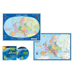 Europareise-Lernspiel (Kinderspiel) + 1 Audio-CD