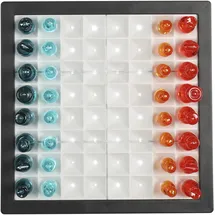 Mister Gadget Mister Gadget, MG3543, Spiel von Schach Transparent LED, Schachbrett Beleuchtet, Schachfiguren Schwarze, Blaue und Weiße, Design Modern und Elegant für Spieler Enthusiasten