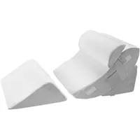 Vevor Keilkissen 4-teilig 60 x 40 cm Weiß/Grau