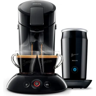 HD6553/65 inkl. Milchaufschäumer + 2 Pakete Kaffeepads