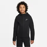 Nike Jungen NSW Tech FLC Sweatshirt, Black/Black/Black, S EU