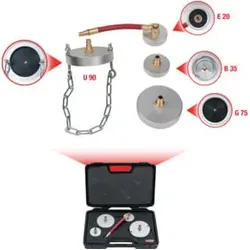 KS Tools Universal-Adaptersatz zur Bremsentlüftung, 4-tlg.