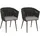 Proregal Gartenstuhl 61 x 57 x 82 cm Anthrazit 2 St.