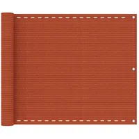 vidaXL Balkonsichtschutz 75 x 500 cm orange HDPE