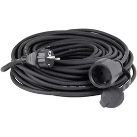 as - Schwabe AS Schwabe 60371 Strom Verlängerungskabel Schwarz 10.00 m H07RN-F 3G 1,5 mm2