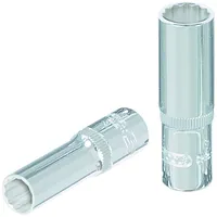 KS Tools 1/4" CHROMEplus 12-kant-Stecknuss, lang, 6mm