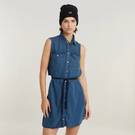 G-Star Kleid Midi Blau XS