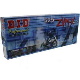 D.I.D 525 ZVM-X Kette Antriebskette 108 Glieder X-Ring-Kette grau
