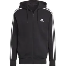 Adidas Essentials French Terry 3-Streifen Kapuzenjacke Black / White XL