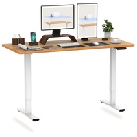 FLEXISPOT Schreibtisch EB2-SET, Höhenverstellbarer Schreibtisch, Dual-Motor & 2-FACH-TELESKOP weiß 160 cm x 80 cm
