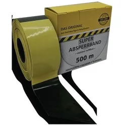 Kelmaplast Absperrband L.500m B.80mm gelb/schwarz geblockt 500m/Karton