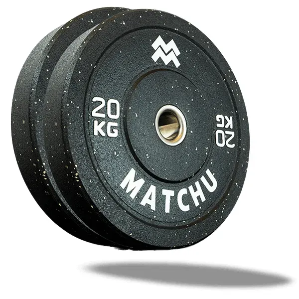Matchu Sports HI-TEMP BUMPER PLATE 20 KG - 2 Stück - Schwarz - 2 x 20 KG