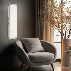 GLOBO LED Wandleuchte Wandlampe Glas Chrom 43 cm Wohnzimmer Schlafzimmer Esszimmer