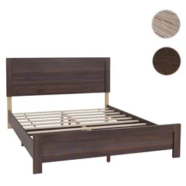 MCW Doppelbett P44 160 x 200 cm MDF Walnuss Walnuss-Optik