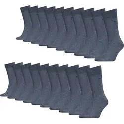 Business Socken 10 Paar weich Herren - Classic Socks BLAU 43/46