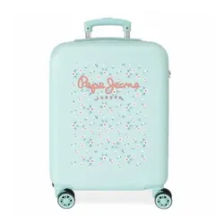 Pepe Jeans Unisex. 6421122 Kabinenkoffer Leslie starr 55cm türkis (OSFA), Blau, Lässig, ABS/Polykarbonat