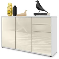 Vladon Kommode, Creme, 117x74x36 cm, Wohnzimmer, Kommoden & Sideboards,
