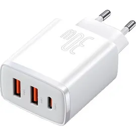 Baseus Compact Quick Charger 3.0 W), USB / USB Type C 30W 3A weiß
