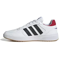 Adidas Herren Courtbeat Schuhe, FTWR White/Core Black/Better Scarlet, 43 1/3 EU - 43 1/3 EU