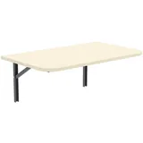AKKE Klapptisch, Wandklapptisch mit abgerundete Ecken für Küche Kinderzimmer klappbar 40 cm x 70 cm