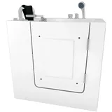 AcquaVapore Badewanne Senioren Sitzwanne Badewanne mit Tür S02-C-L 100x78 cm, (1-tlg), mit Ablaufgarnitur weiß