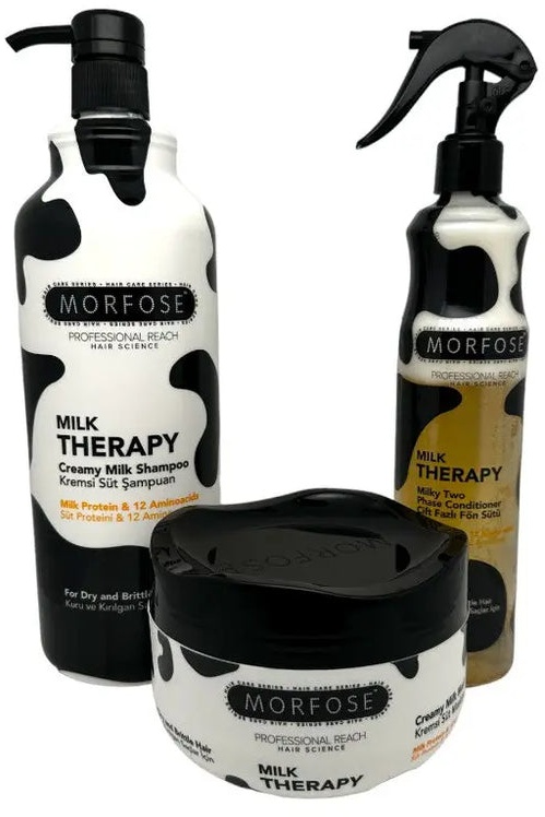 Morfose - Haarpflege-Set Milk Therapy - (Shampoo + Conditioner + Haarmaske)