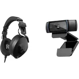 RØDE Microphones Logitech C920 HD Pro Webcam Full-HD 1080p 78° Sichtfeld, Autofokus