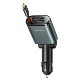 Joyroom JR-CCL07 3-in-1 Autoladegerät mit integriertem Kabel - Dunkelgrau