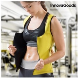 InnovaGoods - Sportweste Damen mit Saunaeffekt, fördert Fett- und Toxinverbrennung beim Sport, effektive Figurverbesserung, Gelb, Größe L, Plastik