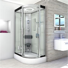 SeniorBad Duschkabine Duschtempel Fertigdusche Dusche D60-70T0R 80x120cm ohne 2K Scheiben Versiegelung