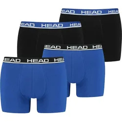 BOXERS 4 er Pack Head Herren Basic Boxer Pant Shorts Unterwäsche Unterhose SCHWARZ L