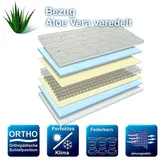 Matratzen Perfekt Federkernmatratze Smaragd in Weiß, Härtegrad 4 | Gr.: 90 x 200 x 27 cm