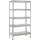 SCHULTE Regalwelt Schwerlastregal 5 Holzböden, 180x90x40 cm (HxBxT), Traglast pro Ebene 175 Kg, verzinkt, Lagerregal,