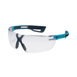 Uvex x-fit pro Schutzbrille - Transparent/Anthrazit-Blau