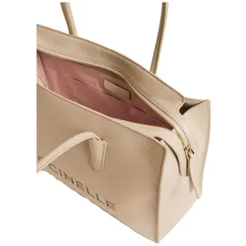 Coccinelle Myrtha26 Shopper Leder Beige/Weiß
