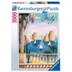 Ravensburger Puzzle 17615 – Postcard from Capri, Italy – 1000 Teile Puzzle für Erwachsene ab 14 Jahren