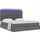 vidaXL Bett mit LED-Lichtleisten Dunkelgrau 180 x 200 cm Stoff