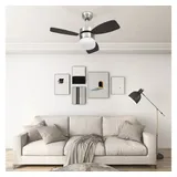 vidaXL 76 cm Deckenventilator Dunkelbraun