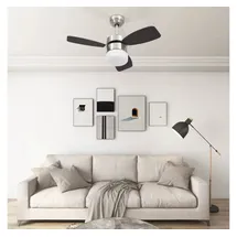 vidaXL 76 cm Deckenventilator Dunkelbraun