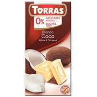 Torras White&Coconut Chocolate 0,075 kg Schokolade