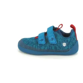 Affenzahn Knit Happy Shark Klettschuh Blau - Blau - 31