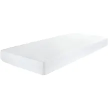 DORMISETTE Molton Spannbetttuch 100 x 220 cm weiß